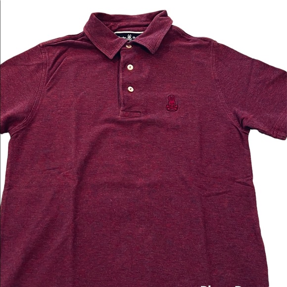 PSYCHO BUNNY**Burgundy Polo Shirt**Size 3**$98 - Picture 2 of 3